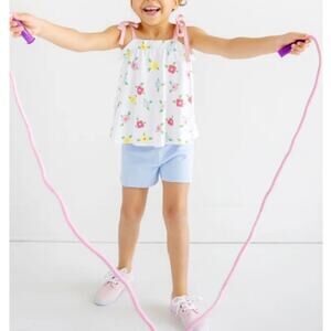 Beaufort Bonnet Girl's Beale Street Blue White Bow Stork Shipley Shorts Size 2T